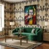 tableau joker pop art avec cadre flottant Tableau Joker pop art