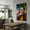 tableau joker pop art sur alu Tableau Joker pop art