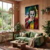 tableau joker pop art sur toile tendue Tableau Joker pop art
