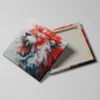 Tableau lion abstrait