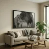 Tableau lion et lionne