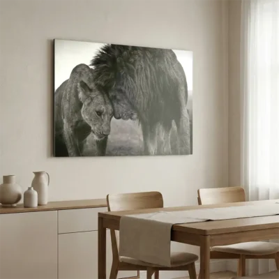 Tableau lion et lionne