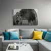 Tableau lion et lionne