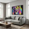 Tableau lion pop art