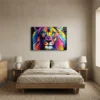 Tableau lion pop art