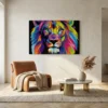 Tableau lion pop art