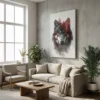 tableau loup scandinave sur toile tendue Tableau loup scandinave