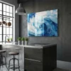 Tableau mer abstrait