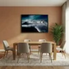 tableau mer et montagne avec cadre flottant Tableau mer et montagne