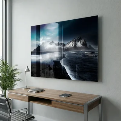 tableau mer et montagne sur plexiglass Tableau mer et montagne