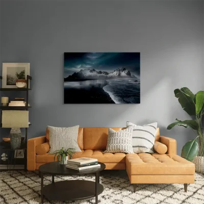 tableau mer et montagne sur toile tendue Tableau mer et montagne