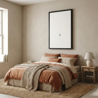 tableau minimaliste blanc avec cadre flottant Tableau minimaliste blanc