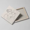 tableau minimaliste couple detail toile tendue Tableau minimaliste couple
