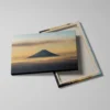 tableau mont fuji detail toile tendue Tableau mont Fuji