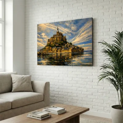 tableau mont saint michel sur alu Tableau Mont Saint Michel