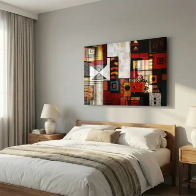tableau motif africain sur plexiglass Tableau motifs africain