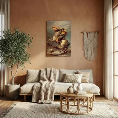 tableau napoleon cheval sur alu Tableau Napoléon cheval