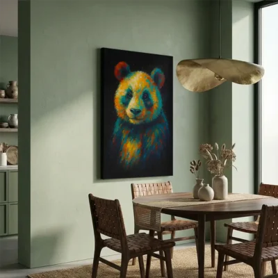 Tableau panda pop art