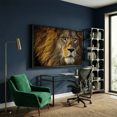 Tableau photo lion
