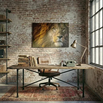 Tableau photo lion