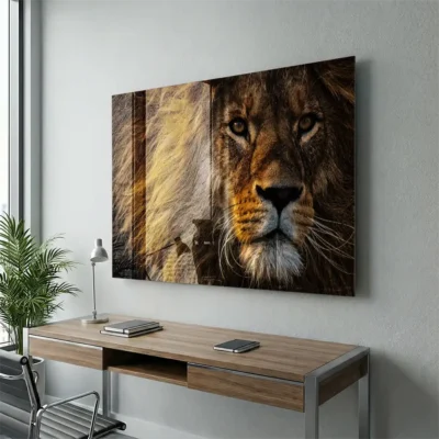 Tableau photo lion