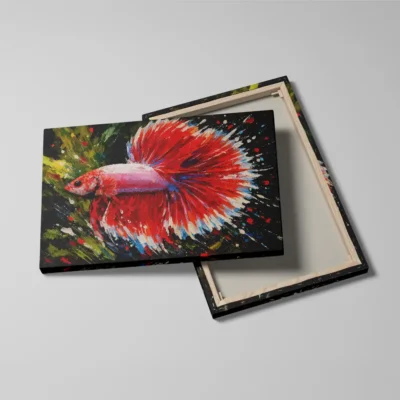 Tableau poisson abstrait
