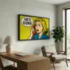 tableau pop art comics avec cadre flottant Tableau pop art comics