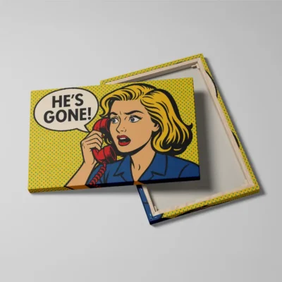 tableau pop art comics detail toile tendue Tableau pop art comics