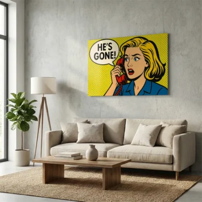 tableau pop art comics sur alu Tableau pop art comics