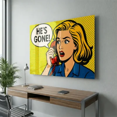 tableau pop art comics sur plexiglass Tableau pop art comics