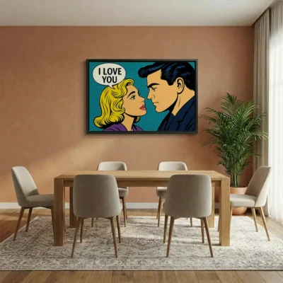Tableau pop art couple