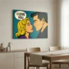 Tableau pop art couple