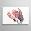 Tableau prière Islam mains ouvertes invocation douaa dessin trait rouge et noir, art religieux spirituel