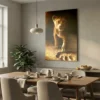 tableau roi lion sur alu Tableau roi lion