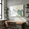 tableau salon scandinave sur plexiglass Tableau salon scandinave