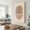 tableau scandinave abstrait sur alu Tableau scandinave abstrait