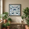 tableau scandinave animaux avec cadre flottant Tableau scandinave animaux