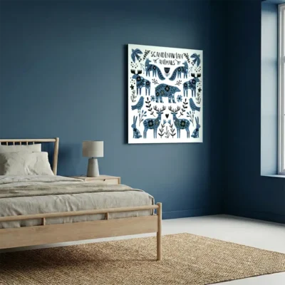 tableau scandinave animaux sur alu Tableau scandinave animaux