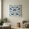 tableau scandinave animaux sur toile tendue Tableau scandinave animaux