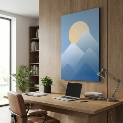 tableau scandinave montagne sur alu Tableau scandinave montagne