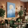 tableau scandinave montagne sur toile tendue Tableau scandinave montagne