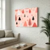 tableau scandinave rose sur alu Tableau scandinave rose