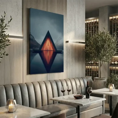 Tableau scandinave triangle