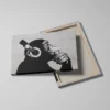 Tableau singe avec casque