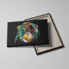 tableau singe pop art detail toile tendue Tableau singe pop art