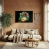 tableau singe pop art sur alu Tableau singe pop art