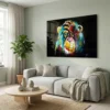 tableau singe pop art sur plexiglass Tableau singe pop art