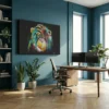 tableau singe pop art sur toile tendue Tableau singe pop art