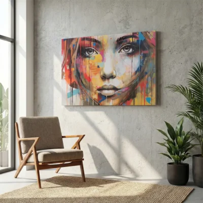 Tableau street art moderne