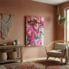 Tableau street art panthère rose